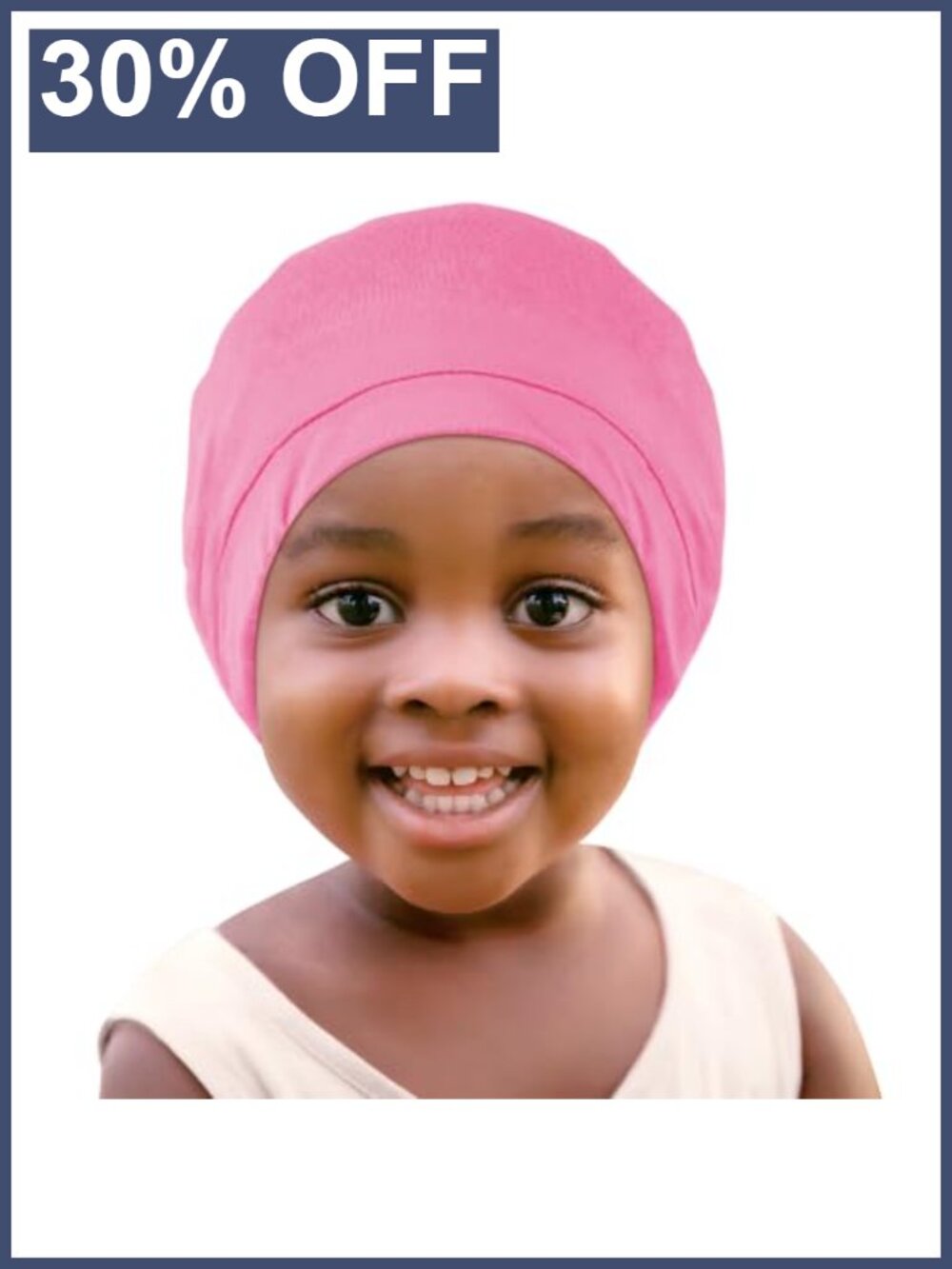 Adjustable Satin Sleep Cap Bonnet for Toddler 6-18 Months Frizz-Free